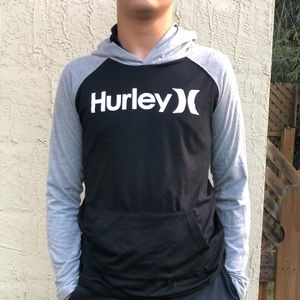 Hurly Black and gray hoodie